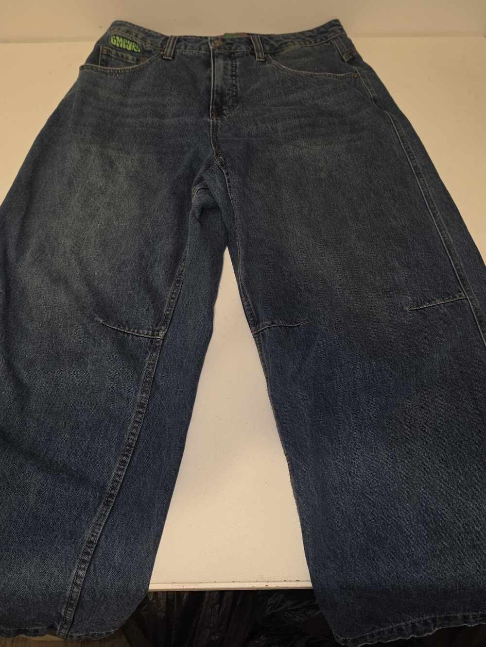 Empyre Dark Blue Wide Leg Denim Jeans